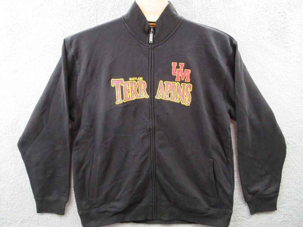 NWOT Original Retro Brand 1985 MARYLAND TERRAPINS Men's XL Full Zip Sweatshirt